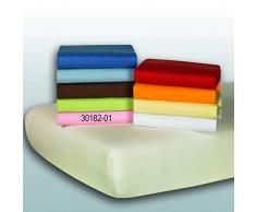 Kinderspannbetttuch Jersey rosa, 60/70x120/140 cm, Material 100% Baumwolle