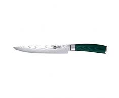 Richardson Sheffield MIDORI Damast Schinkenmesser 8, Profi-Damastmesser, Extrem Scharf & Schnitthaltig, Ideal für Serrano-, Schwarzwälder oder Pata Negra-Schinken