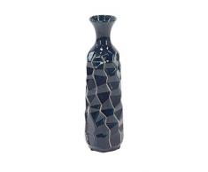 Deco 79 59960 Vase, Keramik, Blau