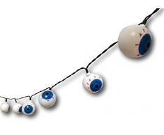 UrbanDesign LED Lichterkette Halloween Dekoration 10 Lampen Lichter 165cm Partykette, Kunststoff, Mehrfarbig, 165 cm