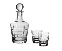 Villeroy & Boch 11-3614-9201 Ardmore Club 3tlg, Whisky-Set mit Karaffe und Gläsern, Kristallglas, klar, 0.75 ml und 320 ml
