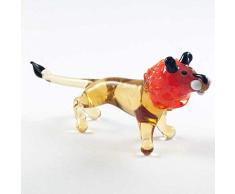 EE Glass Kleine Glasfigur Löwe mundgeblasen Kunst Sammelfiguren