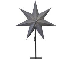 Star Papierstern, Kunststoff, Schwarz/Weiß