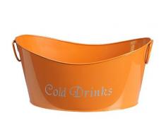 Expovinalia Eiskübel, Edelstahl, Messing, 21 x 42 x 11 cm