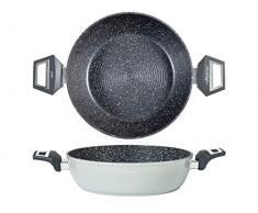 H&H 733741 Alessandro Borghese Gourmet Stielkasserolle, 28 cm, Induktion, Aluminium