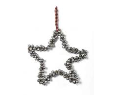 K&K Interiors 53269C Dekofigur Glocke, Metall, 27,9 cm, silberfarben