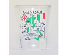 World By Shotglass Genua Genova Italy Great Italian Cities Collection Schnapsglas