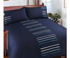 Rapport Manhattan Bettbezug-Set, Navy, Einzelbett