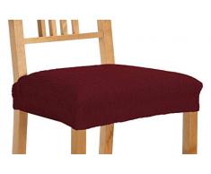 Zebra Textil Elastische Stuhlhusse - Beta, Farbe Rot - Standardgrösse (bis 45x45 cm.) (mehrere Farben verfügbar)