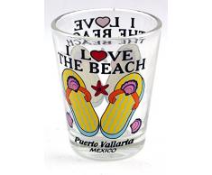 Puerto Vallarta Mexiko I, die Strand Shot Glas