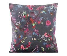 Eurofirany Kissenbezüge Kissenhüllen Couchkissenbezüge Sofakissenbezüge Dekorationskissen Doppelpack 2er Set Kopfkissenbezüge Dekokissen Sitzkissen, Stahlgrau, 45X45 cm, 2