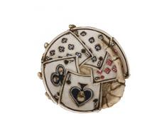 Nemesis Now Aschenbecher, Kunstharz, 14,5 cm, elfenbeinfarben