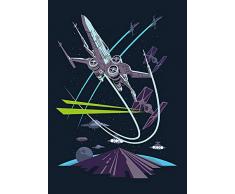 Komar Wandbild Star Wars Classic Vector X-Wing | Kinderzimmer, Jugendzimmer, Dekoration, Kunstdruck | ohne Rahmen | WB111-50x70 | Größe: 50 x 70 cm (Breite x Höhe)