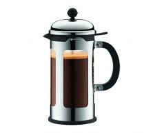 Bodum 11172-16-10 CHAMBORD Kaffeebereiter, 8 Tassen, 1.0 l mit Bechergefäss aus PC Polycarbonat