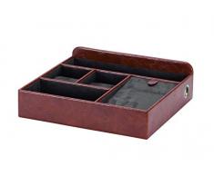 Mele & Co Daniel Herrendiener, PU, 28 x 24 x 7,5 cm, Braun