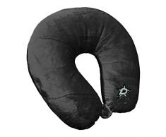 NHL Nackenkissen mit Applikation, offizielles Lizenzprodukt, Mehrfarbig, 30,5 x 33 x 10,2 cm, Applique Neck Pillow, schwarz, Einheitsgröße