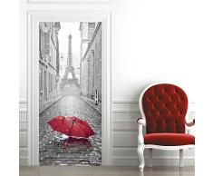 CaseFan 3D Retro Stone Schritt Tür Wand Wandbild Tapete Aufkleber Vinyl Abnehmbare Decals für Home Raum Dekoration 77 x 199,9 cm
