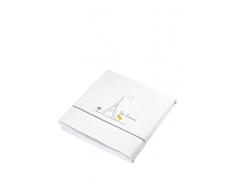 Petit Lazzari Bettwäsche Cities weiß/grau Kinderbett (70 x 140 cm)