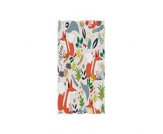 alaza Cartoon Wolf Fox Flower Spring Soft Bath Hotel Spa Hand Gym Sport Handtuch 76,2 x 38,1 cm