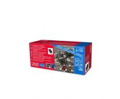 Konstsmide 2084-400 Microlight Lichterkette / für Außen (IP44) / 24V Außentrafo / mit 8 Funktionen, SteuergerÃ¤t und Memoryfunktion / 180 blaue Birnen / schwarzes Kabel