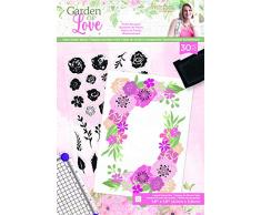 Sara Signature S-GOL-ST-FLBO Garden of Love Acryl-Stempel, A5, Blumenstrauß, Durchsichtig