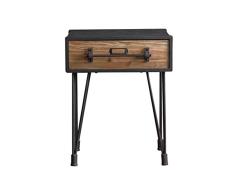 Teton Home af-123 Loft Design Holz Ende Tisch mit Schublade