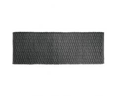 mDesign rechteckiger Badezimmerteppich, Baumwolle, langer Läufer, 152,4 x 53,3 cm Pack of 1 dunkelgrau