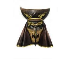 Asher Amada Handgefertigt Wand aufhängen Thai Handgefertigt Creative Wand Decor Ideal Wohnzimmer Bistro Leder Handwerk Geschenk Souvenir Festival