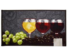 Kashi Home Rechteck Fußmatte mit Latex Rückseite Napa Serie Küche Teppich, 45,7 cm von 76,2 cm