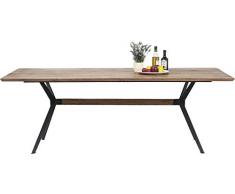 Kare Tisch Downtown 220x100cm, 80759, groÃer, massiver Echtholz Esstisch, Esszimmer Tisch aus Eiche Massivholz, (H/B/T) 77 x 220 x 100cm