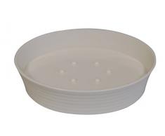 Grund Tower Seifenschale 12x8,5x3,5 cm weiß Accessoires, 100% gummibeschichtetes Polypropylen, 12 x 8,5 x 3,5 cm