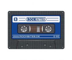 Rockbites Blechschild - Tape Blau