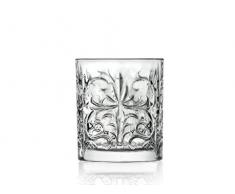 RCR 26244020006 Tattoo Trinkgläser aus Kristall, 6er-Set, Glas, Becher