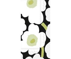 Boston International BF552642 IHR Marimekko 16-Count 3-Ply Gästetuch Buffet Papierservietten, Papier, Unikko Türkis