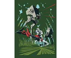 Komar Wandbild Star Wars Classic Vector Endor | Kinderzimmer, Jugendzimmer, Dekoration, Kunstdruck | ohne Rahmen | WB108-50x70 | Größe: 50 x 70 cm (Breite x Höhe)