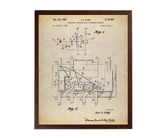 Turnip Designs TNP171 Poster mit integriertem Schaltkreis, Kunstdruck, Technik, Kunstdruck, Computerteile, Elektroingenieur