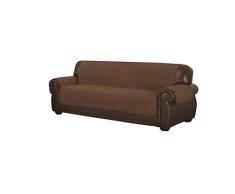 Quick Fit Reynold Wallace Loveseat Bezug wasserabweisend, Schokoladenbraun, Schokolade-Natur, Sofa Cover
