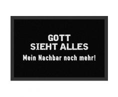 Rockbites Design 1012506010 Fußmatte, Polyamid, Schwarz, 40 x 60 cm, 1 Einheiten