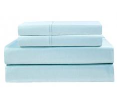 Baumwolle Craft 400 TC Fadenzahl Satin Hohlsaum Tabelle Sets Super Soft Premium 100% reine gekämmte Baumwolle – passend für Matratzen bis 43,2 cm Tief – Luxuriös, Ultra Weich und glatt wie Seide – Glänzender Farben,