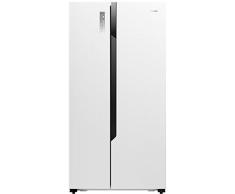 Hisense RS670N4HW1 Freistehender Kühlschrank mit 2 Türen, Weiß, amerikanisches Tür-Design, A+, LED, SN-N
