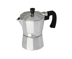 Jata Hogar Espressokocher, Aluminium, Silber, 15 x 10 x 16 cm