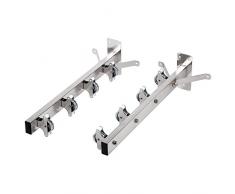 Sauvic 89405 - Wäscheständer mit 8 Riemenscheiben, aus 304 Edelstahl