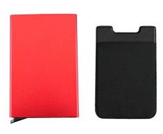 bohong neuesten Aluminium RFID-blockierender Kreditkarte Halter für Männer Frauen – Stilvoll Travel Wallet – Beste Schutz für Bank Debit, ID, ATM, Karten vor Scanning Kriminelle, 7 Slots Small Cc047