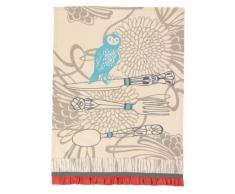 Sarah Watt Küche Linen Eule Utensil Küche Auflaufform, Tuch, Grau/Blau