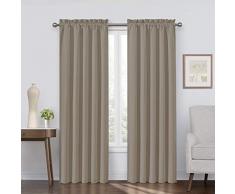 Eclipse Corinne Blackout Fenster Vorhang Panel grau 84, Mushroom, 42x95