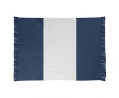 ArtVerse NFS Dallas Fußball Stripes Chenille Teppich, 65 x 54 cm, Away Blau/Weiß