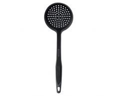 Moha Culinario Schaumlöffel, Silikon, anthrazit, L 34 cm Breite 11 cm