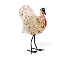 Boston International Dekofigur Truthahn-Motiv, Glas, 17,8 cm, Gobbler