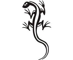 INDIGOS WG20008-61 Wandtattoo w008 Gecko Echse Kriechtier Afrika Asien 96 x 46 cm, grün