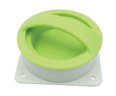 Fackelmann Pflanzenpresse, Gemüseschneider, Normalen und Böden, (Farbe: grün/weiß), Menge: 1 Stück